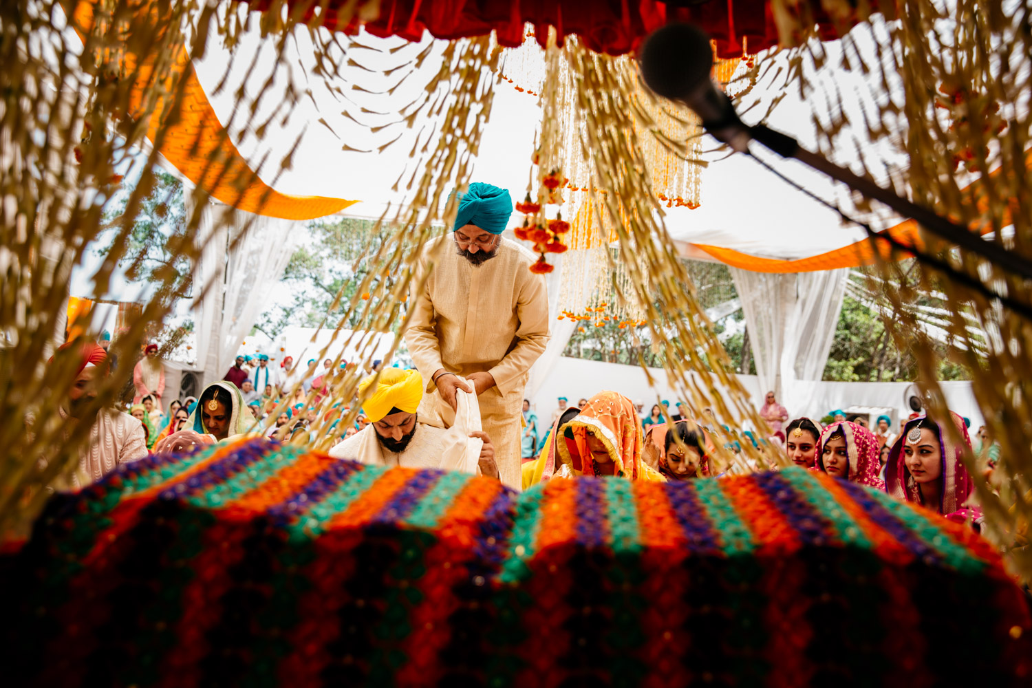 View from behind Guru Granth Sahib