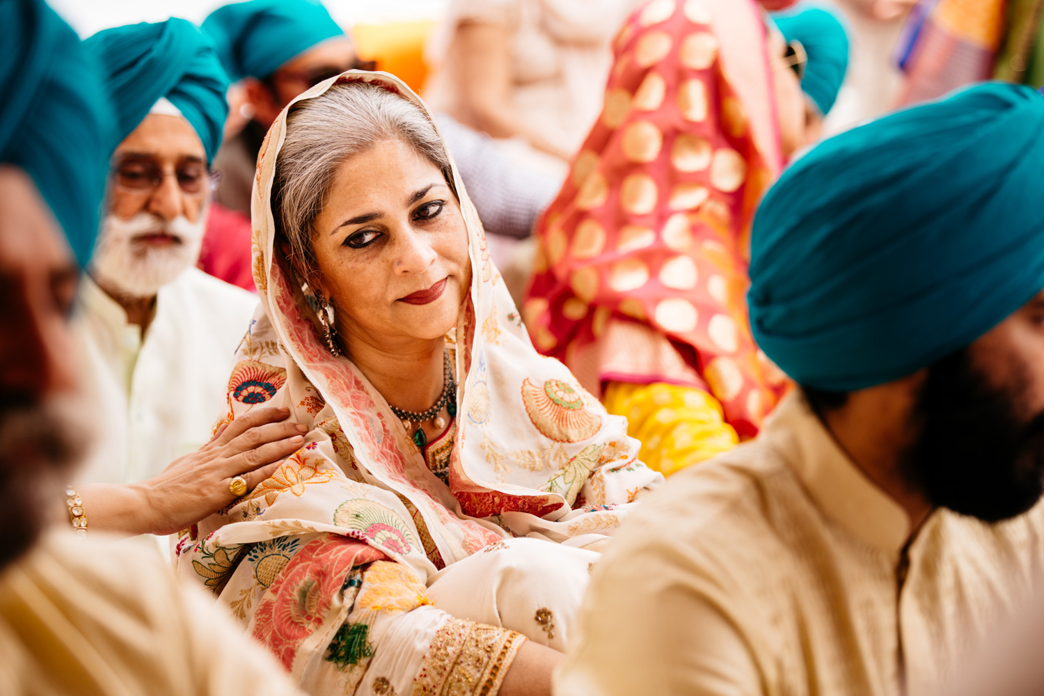 Mother watching ceremony — loving