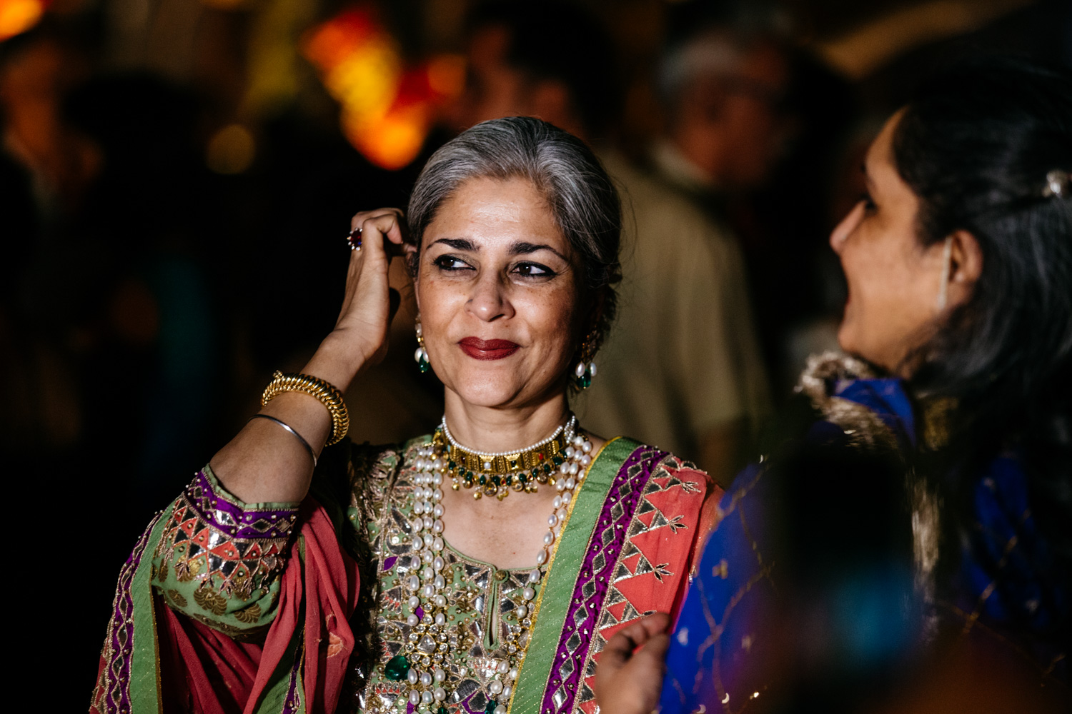 Mother watching with pride