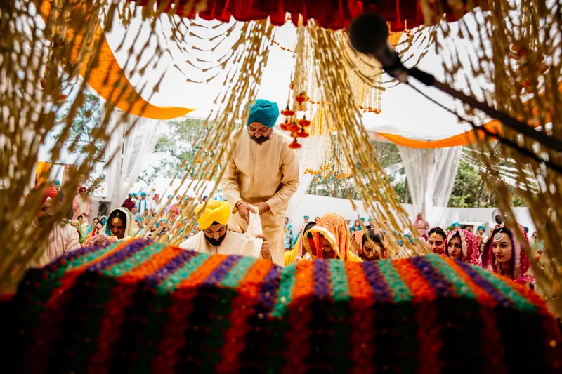 View from behind Guru Granth Sahib